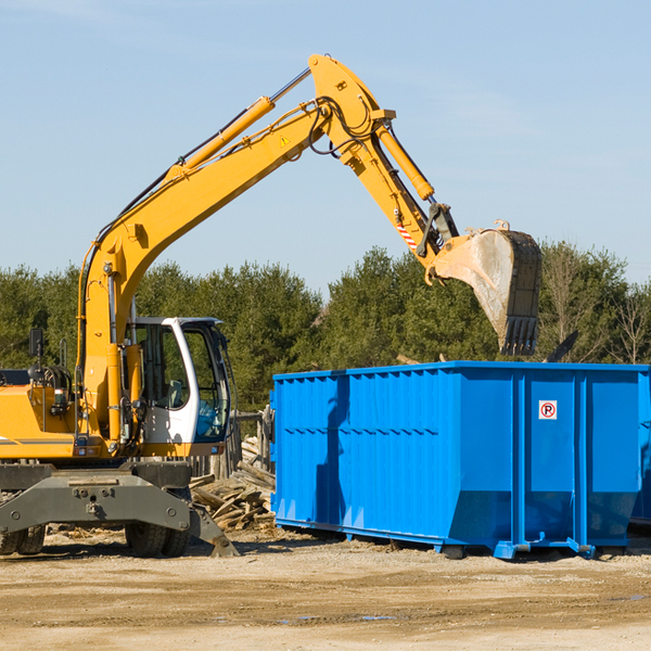 can i rent a residential dumpster for a construction project in Bloomington MD